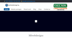 Desktop Screenshot of miwebdesigns.com